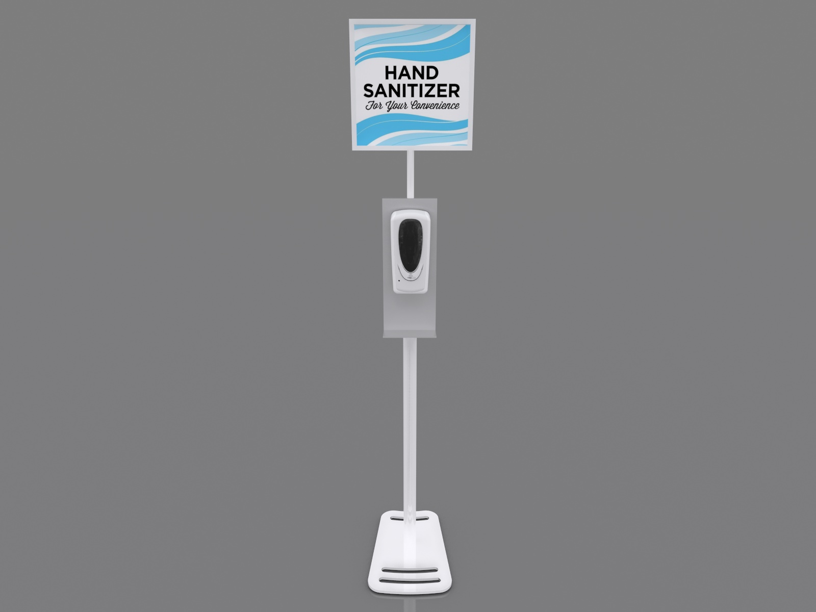MOD-9002 Hand Sanitizer Stand with Graphic Option -- Image 2